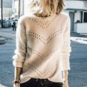 Ragdoll LA Pointelle Sweater XS